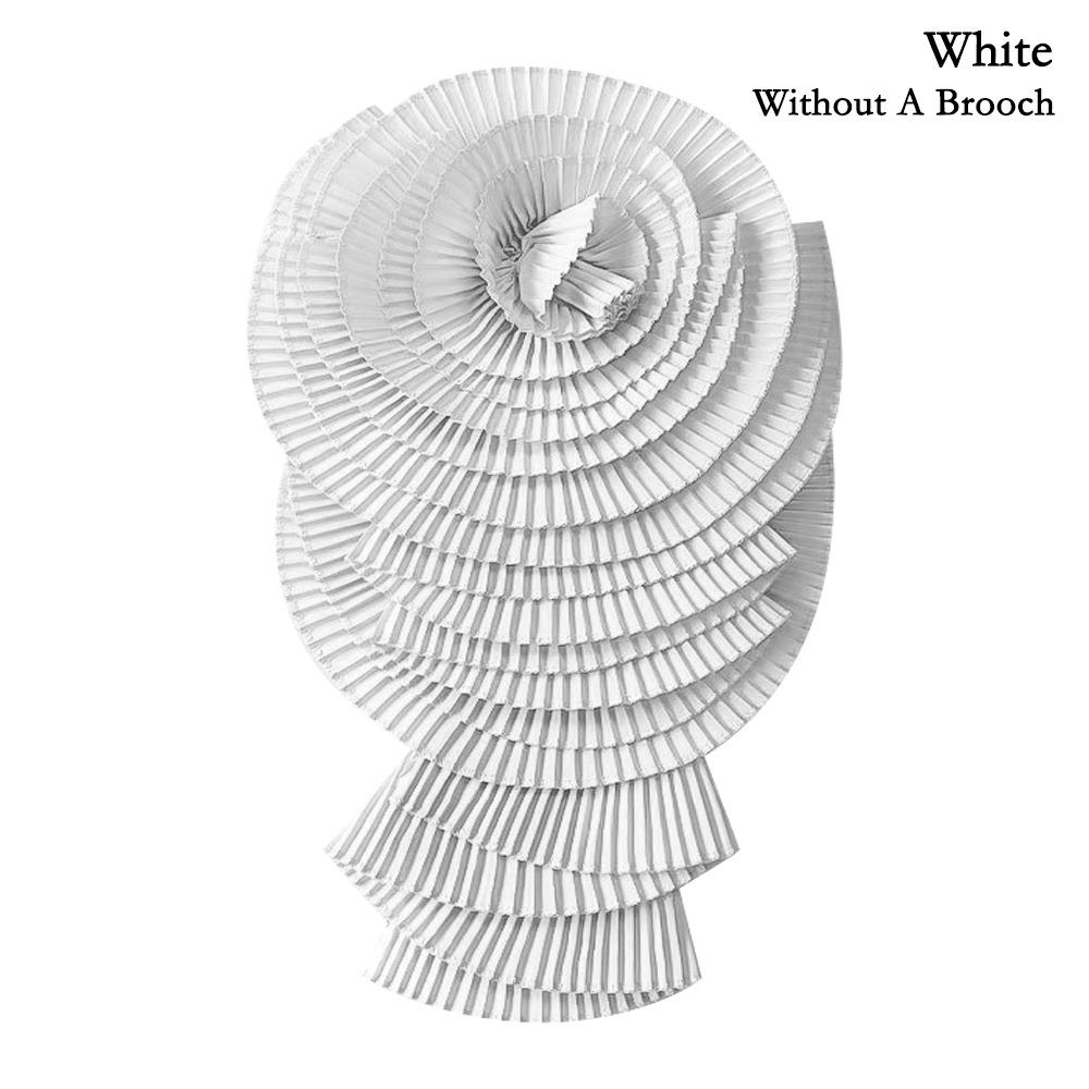 3D плиссированный цветок плечевой воротник цветочное украшение плиссированная ткань с цветком прессованный плиссированный цветок поделки своими руками аксессуары для одежды