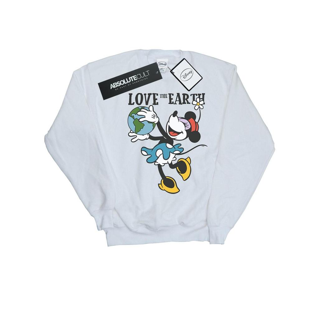 Disney Mens Mickey Mouse Love The Earth Sweatshirt