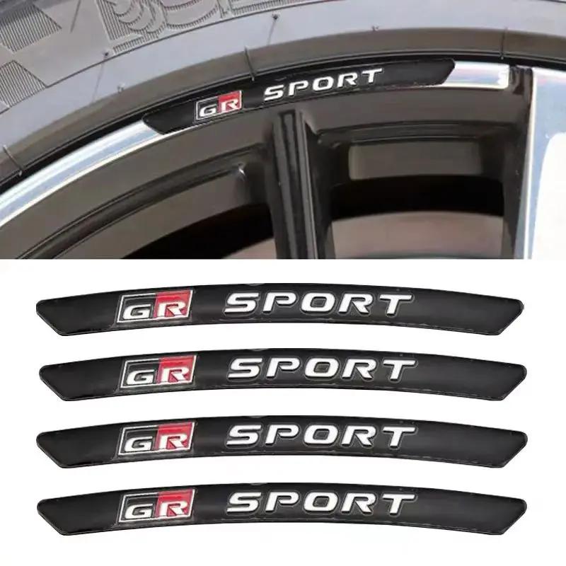 Для Toyota GR SPORT Наклейка-логотип на ступицу колеса Декор диска автомобиля Алюминиевая Стальная Модифицированная