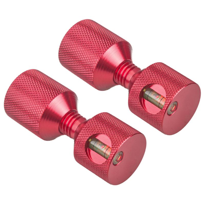 Aluminum 1-1/8 inch Flange Two Hole Pins 1-1/8” Two Hole Alignment Pins with gradienter