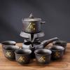 Purple sand automatic tea set, household Internet celebrity making teapot, Kung Fu lazy time running tea set gift box