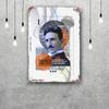 Никола Тесла Винтажная жестяная табличка Декор дома Настенный декор Искусство Настенный гобелен Украшение комнаты Декор Ретро Металлическая табличка Барные плакаты