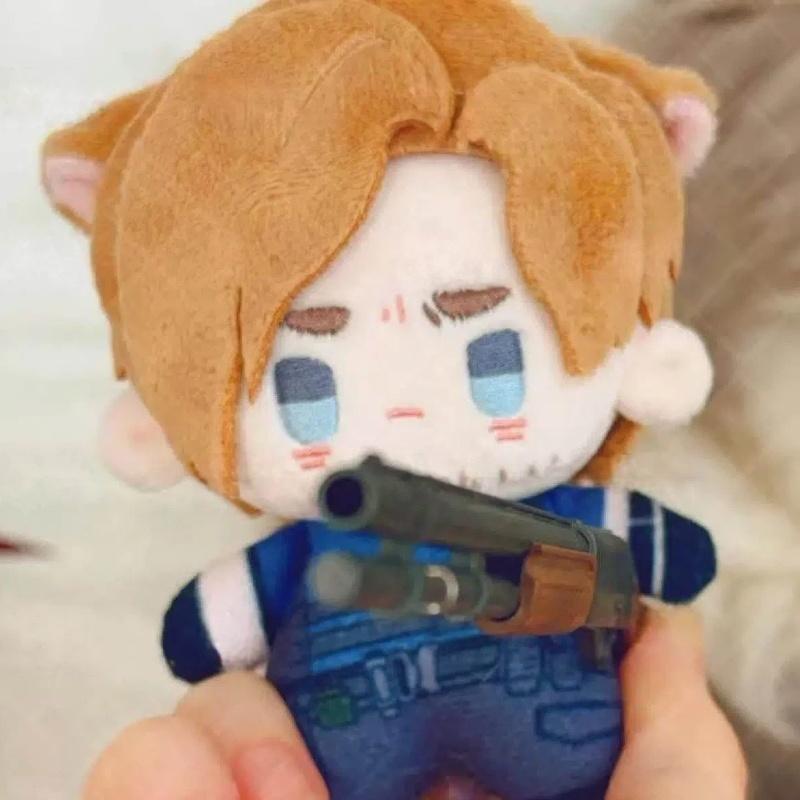 Новая плюшевая кукла-подвеска Leon из Resident Evil, 10 см, милая, с разными выражениями лица, мягкая игрушка, брелок, игрушка, подарок на день рождения для фанатов
