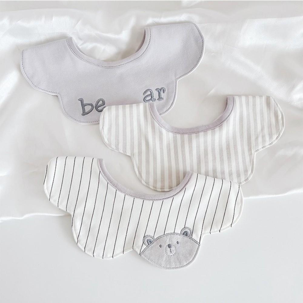3pcs Set Breathable Baby Bib Antibacterial Summer Bibs Bibs for Baby Girl Boy Infant Daily Wear