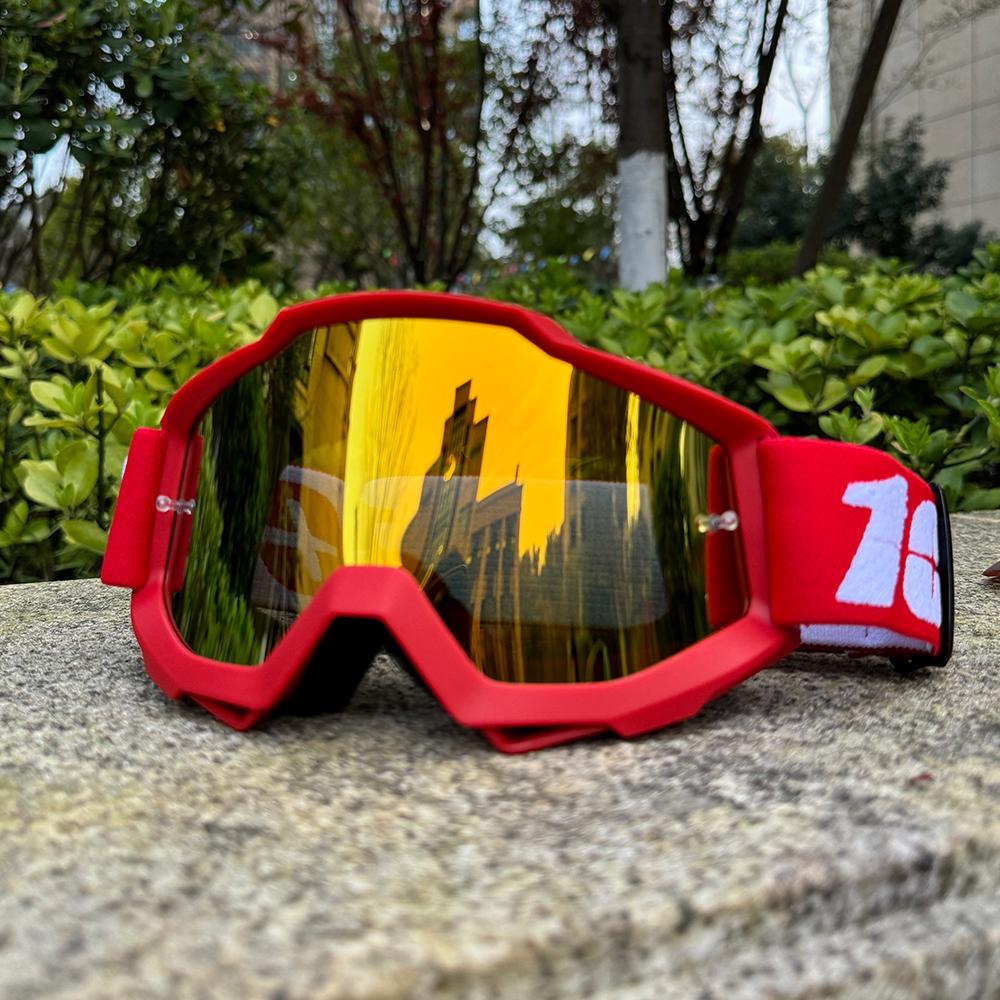 Motorcycle Goggles Motocross Glasses MTB ATV MX Off-road Goggles Mask Removable Lenses Windproof UV Protection Outdoor Cycling