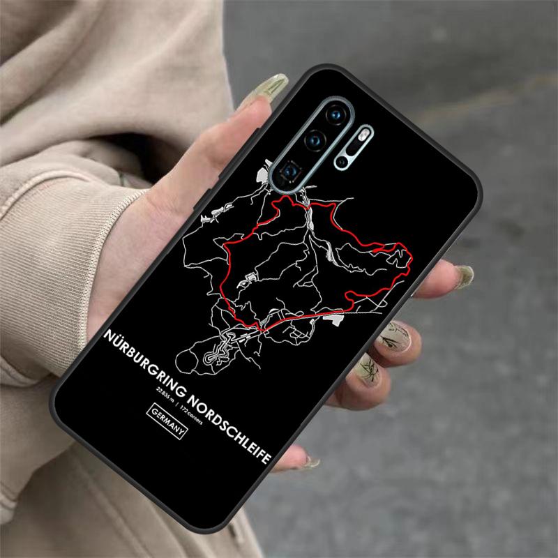 Чехол с дизайном трассы Формулы-1 Нюрбургринг для Huawei P40 Lite P20 P30 Nova 11 Pro 9 10 SE 3i 7i 11i 5T Y60 Y61 Y70 Y90 Y91