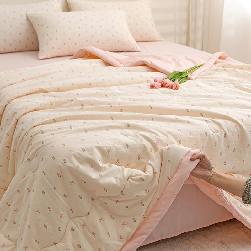 Sleeping Grid A-Class Light Oxygen Cotton Soybean Summer Blanket