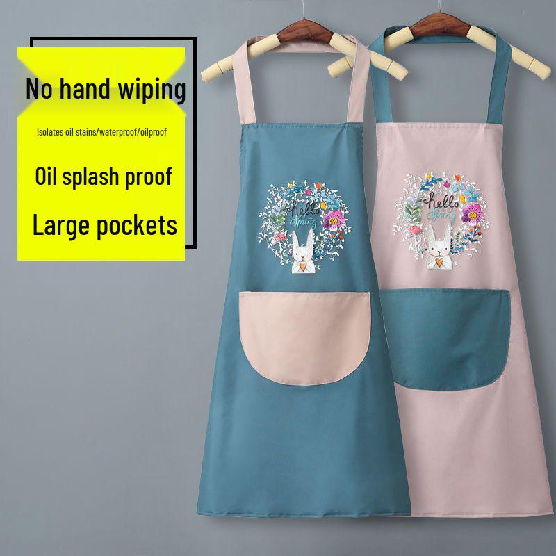 Women's Waterproof Stain-Resistant Fashion Apron for Home and Kitchen Cooking