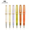 Jinhao 82 DIY Прозрачная перьевая ручка Акриловые чернила Вращающаяся Золотое EF/F перо Элегантная Деловая Офисная Школьные принадлежности Пишущая ручка