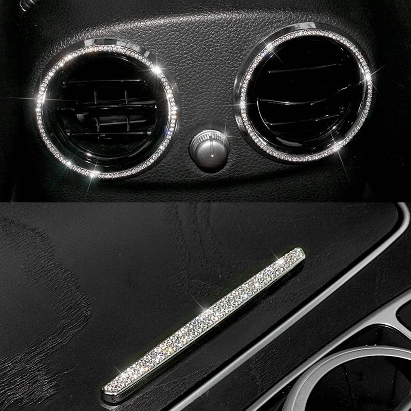 Алмазная наклейка для Mercedes Benz E Class W213 E200 E300, модификация интерьера, алмазные наклейки для автомобиля, украшение автомобиля