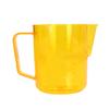 600 мл Питчер для вспенивания молока Акриловая чашка Питчеры для приготовления кофе Кувшин для латте-арта для приготовления кофеЖелтый