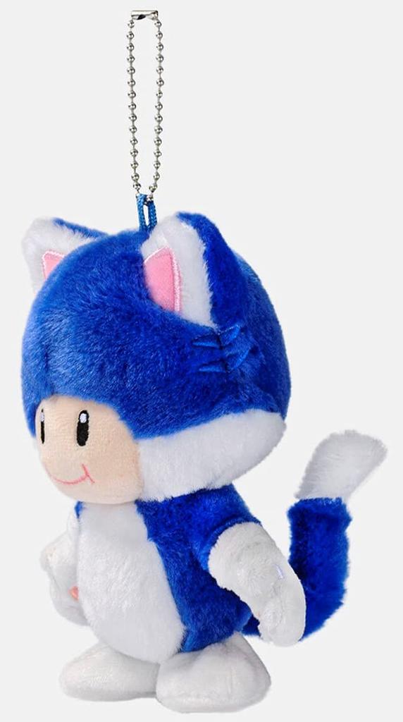 Super Mario Toad Mascot Ball Chain Plush Cat Nintendo Tokyo Exclusive Toy, Toad,