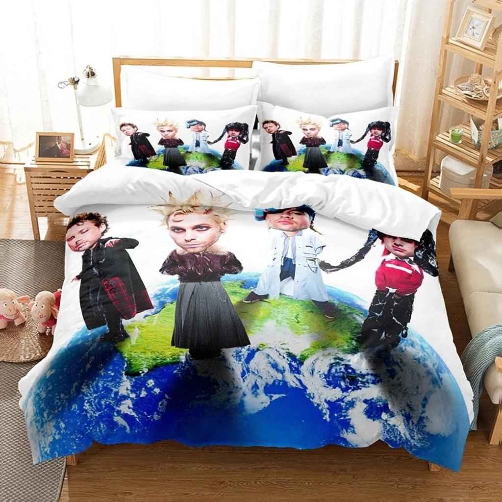 5 S-Seconds Of S-Summer Bedding Sets New 5 S-SOS Bed Supplies Set Duvet Cover Comforter Set Bedding Set Luxury Birthday Gift