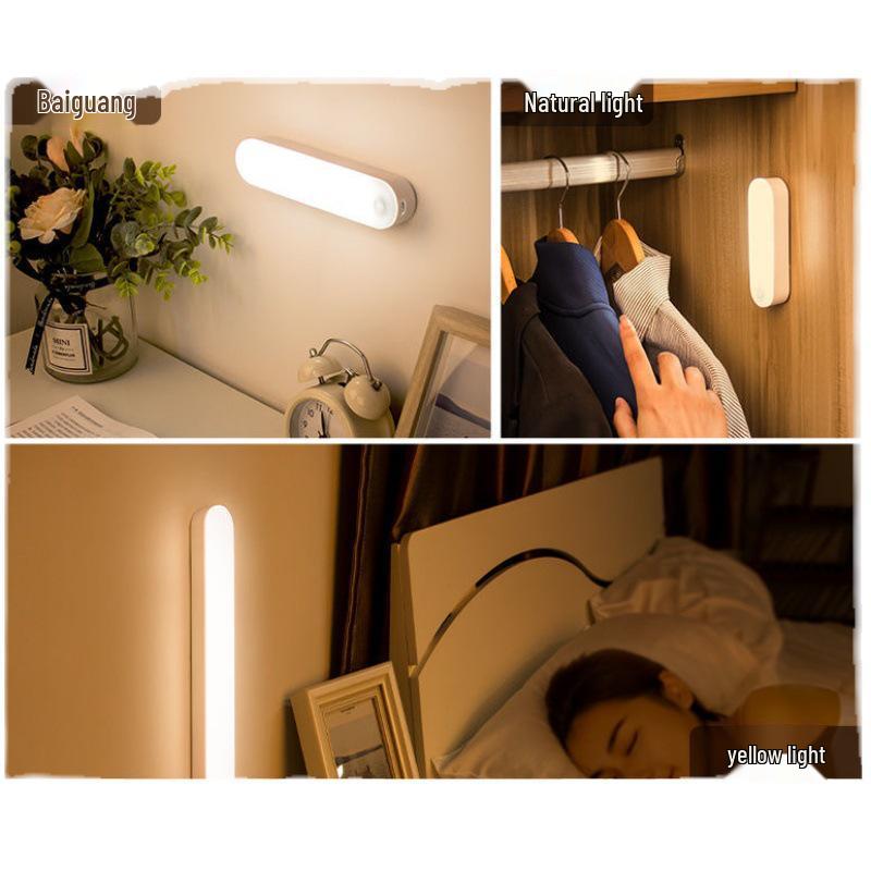 Магнитный перезаряжаемый ночник с пультом дистанционного управления - Идеально подходит для общежитий, детских комнат и использования у кровати