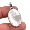 Подвеска из натурального перламутра ручной работы из цельного серебра 925 пробы 1,75 дюйма Q0T20