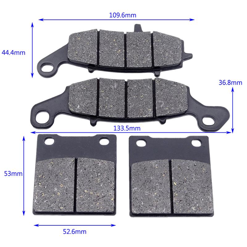 Запчасти для мотоцикла, комплект передних и задних тормозных колодок для Suzuki SV400/S Bandit GSF600/S Katana GSX600F GSX750F 2006 SV650/S 99-02