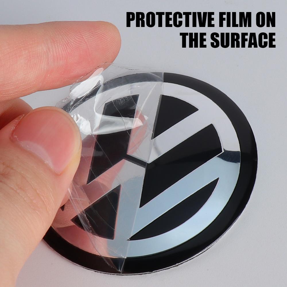 W12356/60/65mm 4pcs Car Wheel Center Hub Caps Sticker for Volkswagen VW Golf 4 5 6 7 Bora MK7 Beetle Touran Tiguan GTI R Line R32
