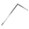 Shinwa Sokutei Curved Ruler, Flat, 1 Shaku/30cm, Dual Graduations, Silver, 10048