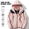 Windproof Water-Repellent 3-in-1 Autumn/Winter Jacket Set for Men & Women