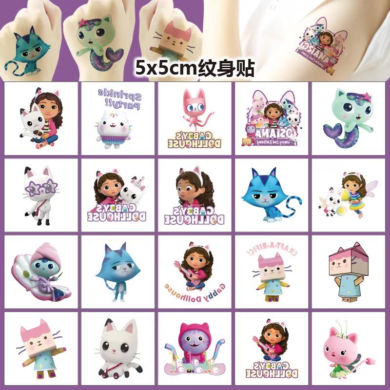 Gabby Dollhouse Birthday Party Favors Gabby Bracelets Stikers Cake Topper Balloons Classroom Rewards Party Pinata Fillers Gifts