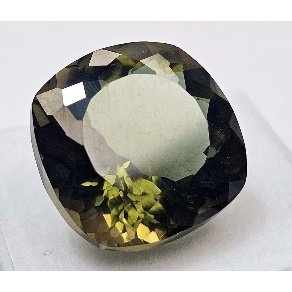 Beautiful Green Hiddenite Cushion Cut 16-18 Ct Certified Loose Gemstone