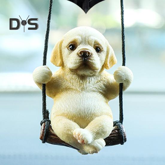 Креативный автомобильный кулон с милым животным, зеркало заднего вида, подвесной орнамент, новинка, автомобильный кулон для забавного облегчения