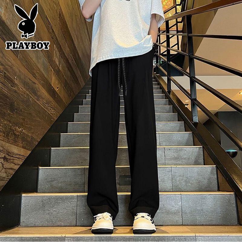 PLAYBOY Мужские однотонные водонепроницаемые повседневные брюки для улицы