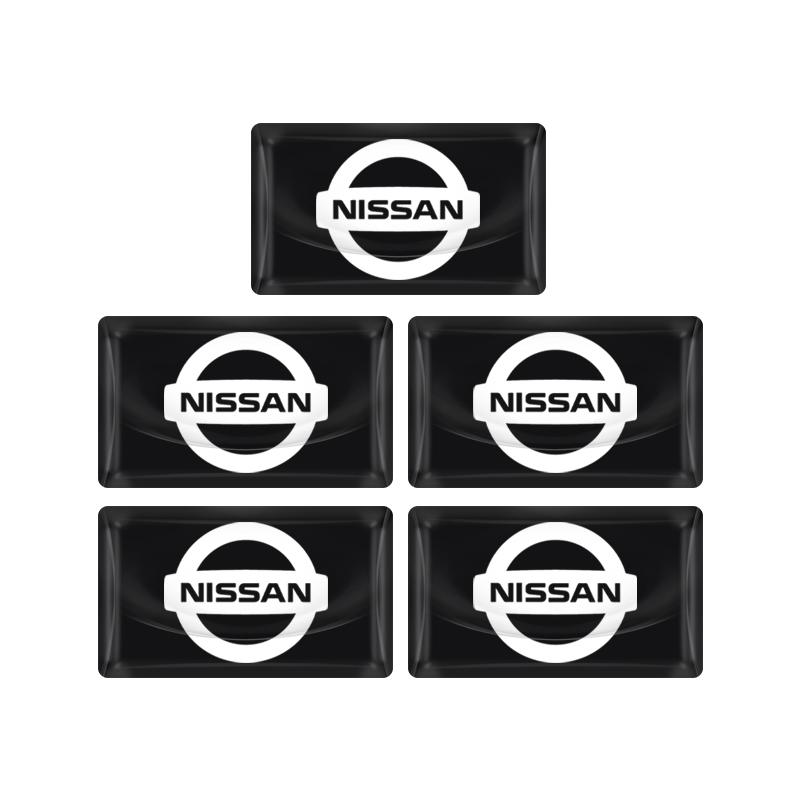 2/5/10 шт. Наклейки с 3D-эмблемой логотипа автомобиля на руль из углеродного волокна для Nissan Nismo GTR Altima Qashqai Almera Navara