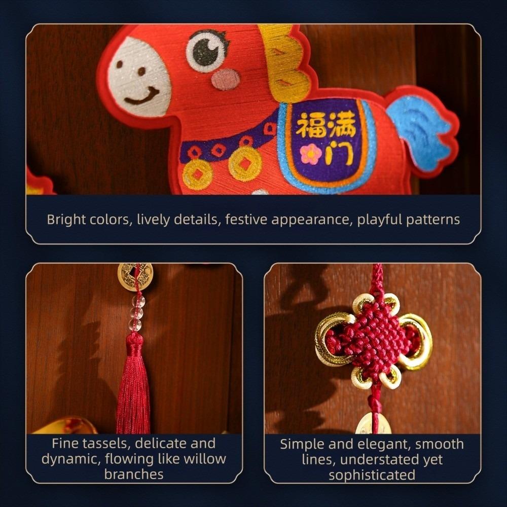 Horse Year Chinese New Year Decoration Cartoon Festive Hanging Ornaments  Entry Door