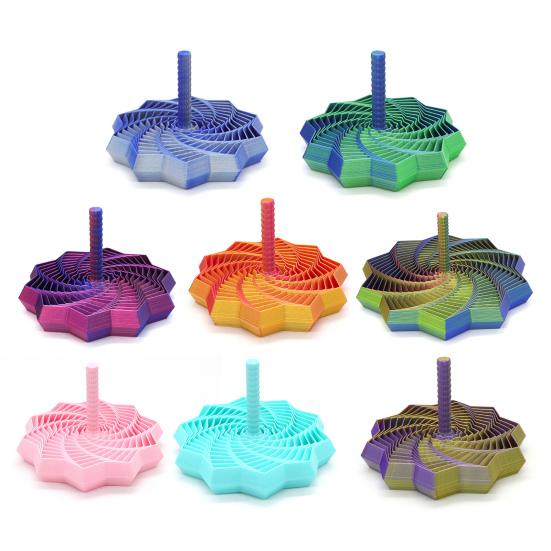 Расширяющаяся сенсорная фиджет-звезда, 3D-печатная фрактальная игрушка для снятия стресса, вращающийся спиральный дизайн, фиджет-игрушка с ручкой для снятия тревоги, улучшения концентрации