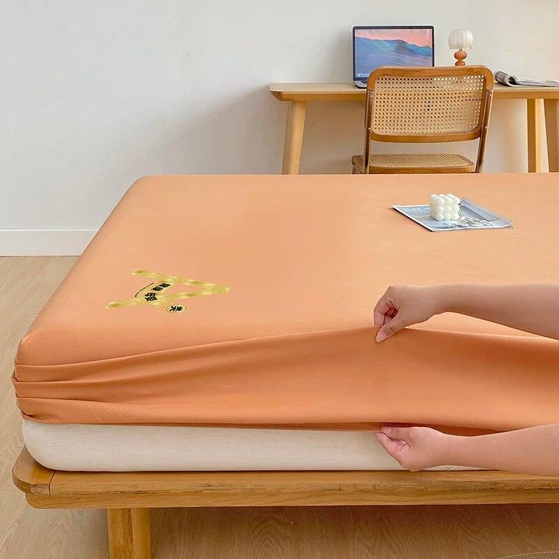 Высококачественная простыня, одинарный двойной матрас размера «king-size» с эластичной лентой, простыня 90x200 160x200, подходящая простыня