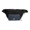 Полиэстеровая поясная сумка обычная унисекс черно-белая Adidas IB2668