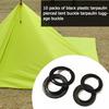 10pcs Plastic Self Sealing Snap Eyelets Grommet Tarpaulin Outdoor Buckle Accessories Camp Tent C0L0