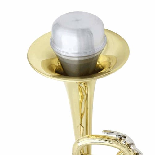 Set of 1 Trumpet Silencer Straight Mute for Trumpet Silencer, Aluminum Alloy & Cork, Sound Absorption, Sound Pressure Reduction, Silencer for Indoor a