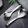 1 Pack Stainless Steel Colander Kitchen Colander Spoon Filter Strainer Food Scoop Perforated Skimmer Colander Easy To Clean