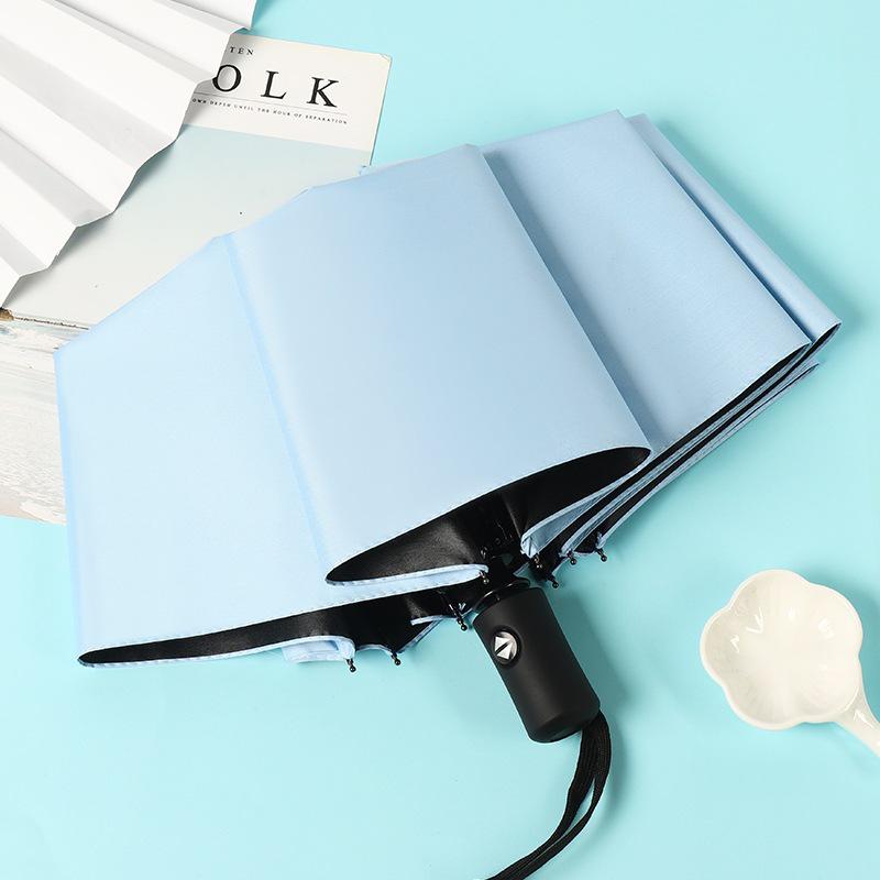 Роскошный полностью автоматический складной зонт для женщин и мужчин — солнцезащитный, защитный и рекламный зонт для бизнеса.