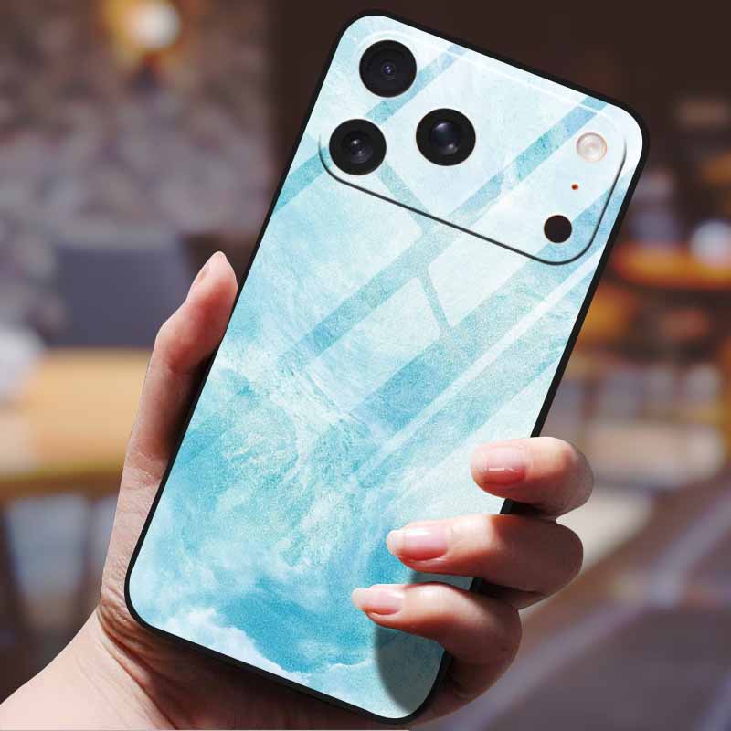 Градиентный чехол для телефона для iphone 17 pro max iphone17 Air Закаленное стекло Жесткая задняя крышка для Apple iphone17pro Узор в конфетных цветах