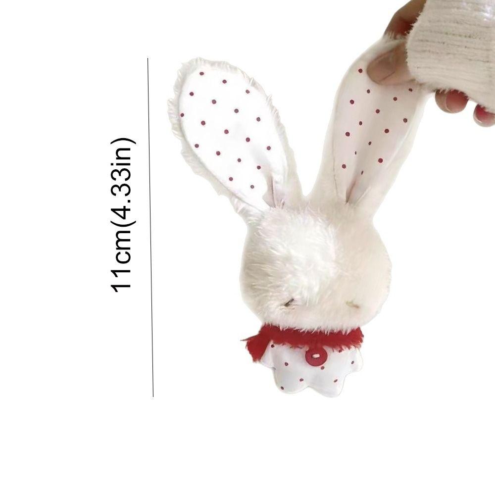 Soft Stuffed Rabbit Doll Pendant Long Ear Stuffed Bag Charm Cartoon Backpack Pendant  Backpack
