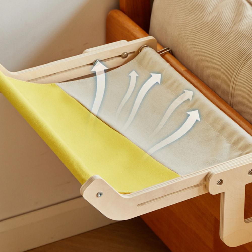 Hanging Wooden Cat Hammock, Sofa House Furniture, Indoor Cozy Sunny Seat, Window Drawers, Chair Backs, Bedside Cat Sleeping Bed
