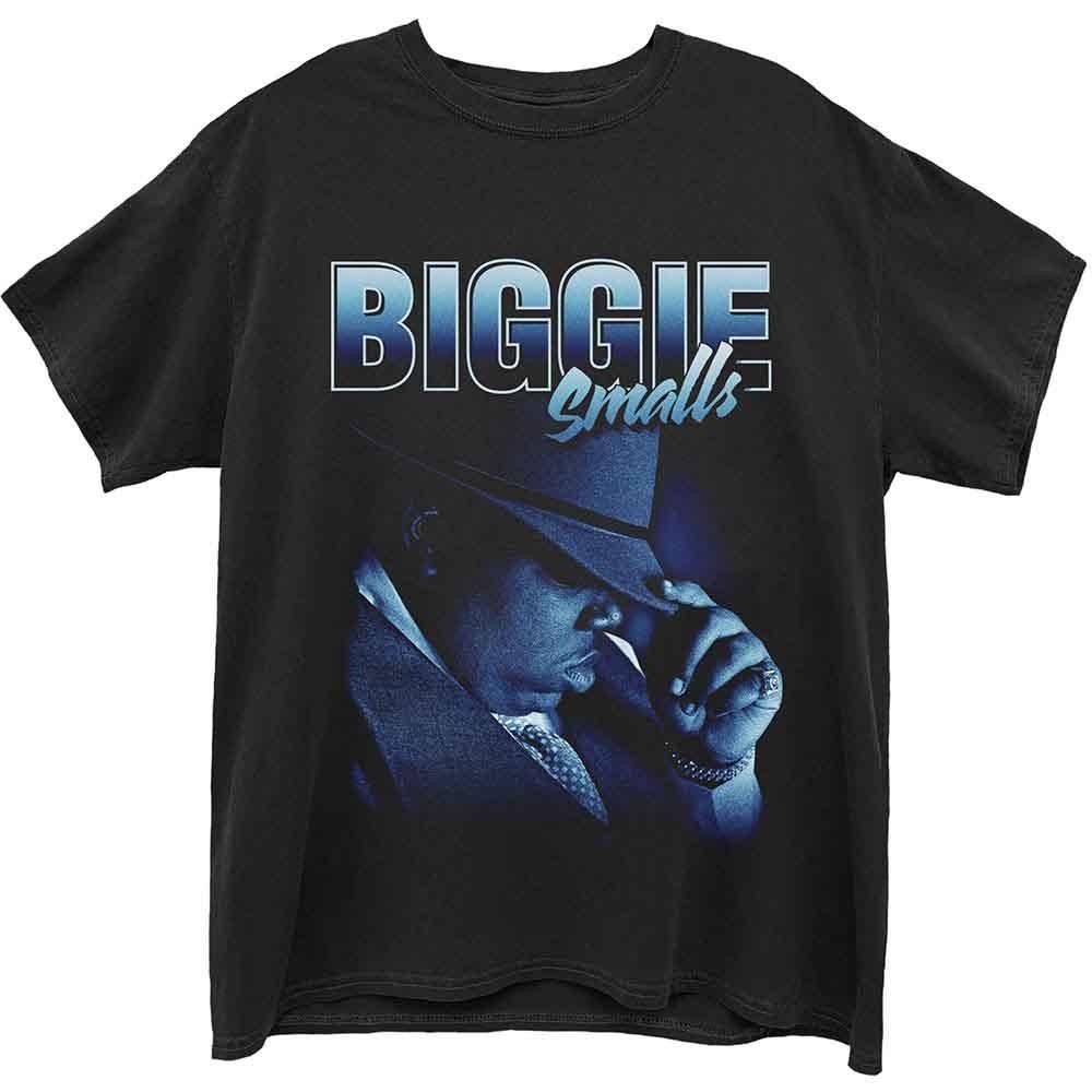 Biggie Smalls T Shirt Hat Portrait Logo new Official Mens Black