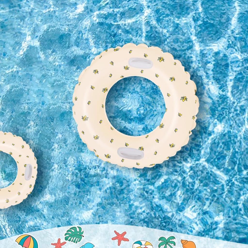 Круг для плавания с 2 виниловыми ремонтными лентами, Одноместный круг для детей и взрослых, Форма О, Сильная плавучесть, Толстый, Прочный, Устойчивый к протечкам, Стабильный,