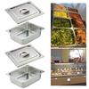Stainless Steel Basin Chafing Dish Food Warmers Large Capacity 6.7L Warming Container with Lid for Buffet Catering Rectangle Chafing Dish