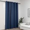VidaXL Blackout Curtain Linen Look with Eyelets Blue 290x245 Cm