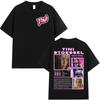 Певица TINI STOESSEL Тур 2026 Графическая Футболка Мужская Женская Харадзюку Оверсайз Хлопковые Футболки Винтажная Модная Одежда Футболка