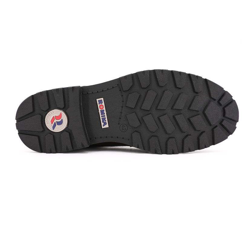 Men's Grained Leather-effect Lace-up Derbies ROMIKA