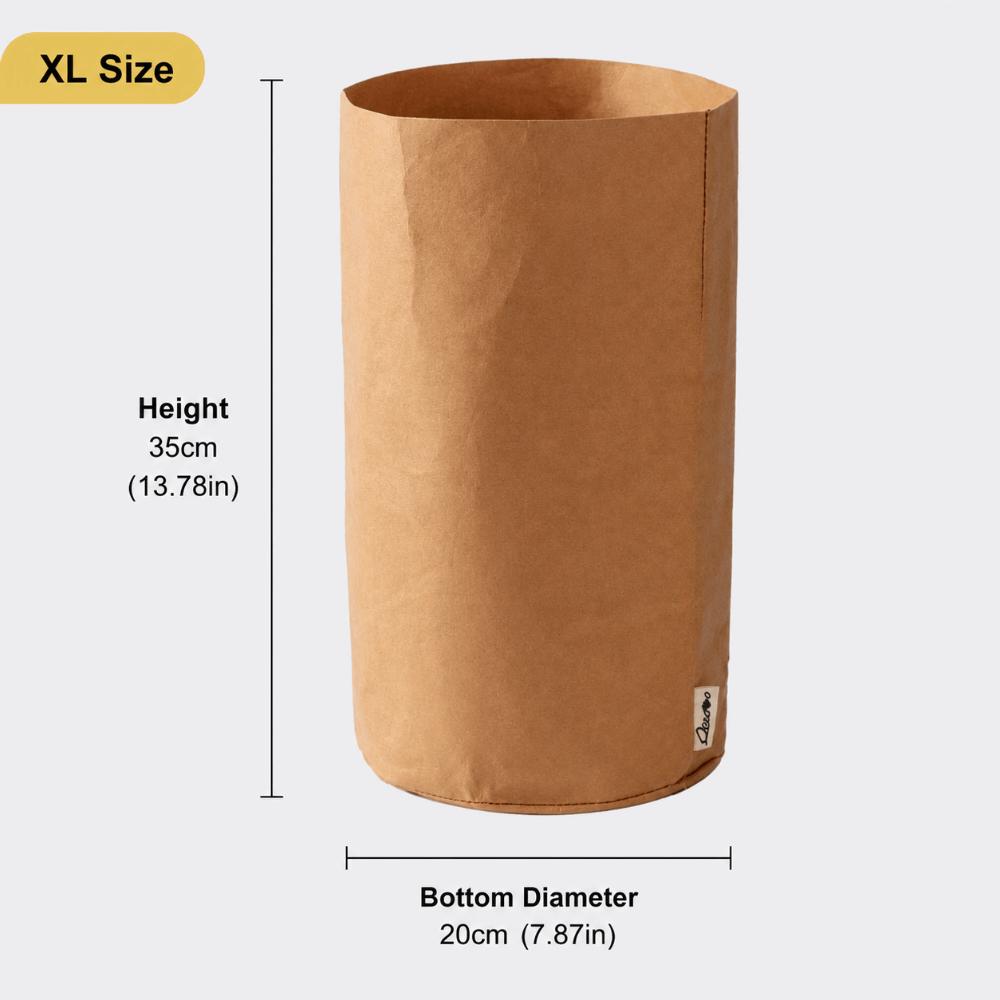 1pc Thickened Paper Storage Bag Reusable Packaging Bag Simple Flower Pot Home