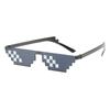 Fashion Sunglasses Women Mosaic Dimensional Animation Artifact Pixel Coding Funny Glass Women Men Cermin Mata
