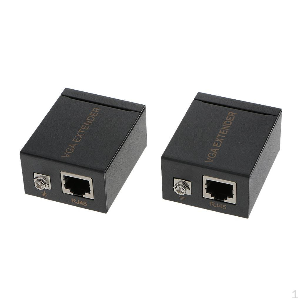 60м VGA-экстендер по Ethernet-кабелю (передатчик и приемник)