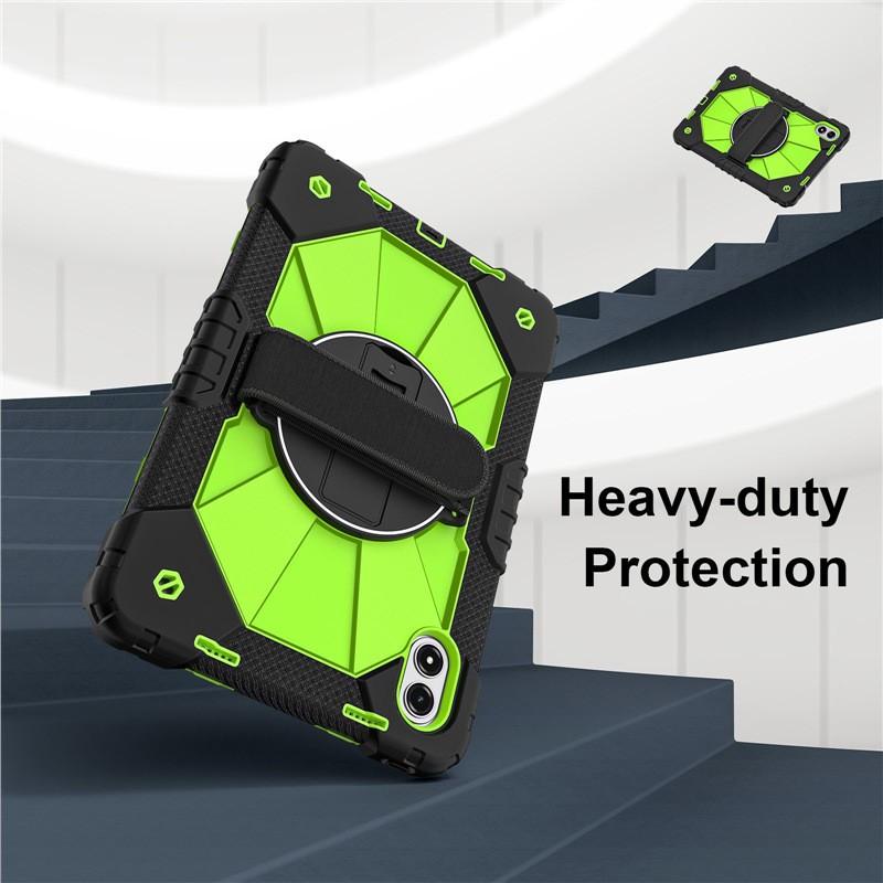 Redmi Pad 2 Pro 12.1 Inch Tablet Case With Rotating Stand Wrist Strap Shockproof Protection - Silicone Cover Portable Use