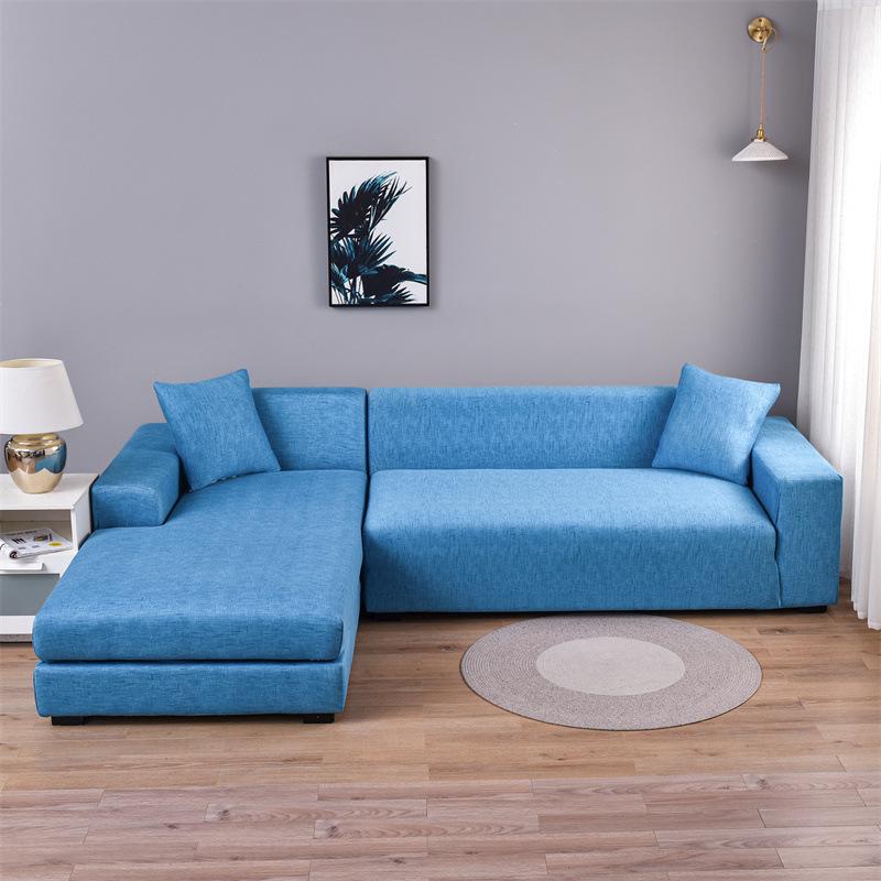 Стрейч Конопля Серый Все Включено Чехол для Дивана Можно Использовать во Все Сезоны Простой Тканевый Чехол для Дивана